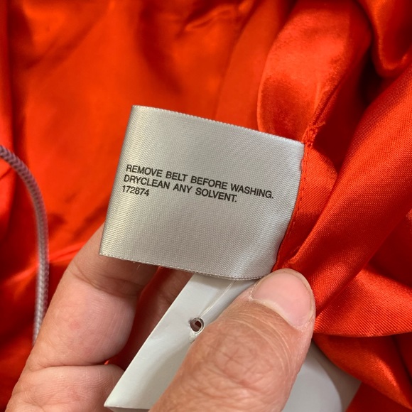 Worthington Orange Red Pea Coat - Picture 6 of 7